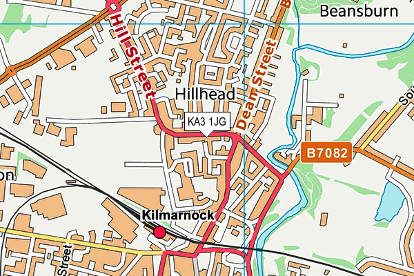 KA3 1JG map - OS VectorMap District (Ordnance Survey) KA3 1JG map - OS VectorMap District (Ordnance Survey)