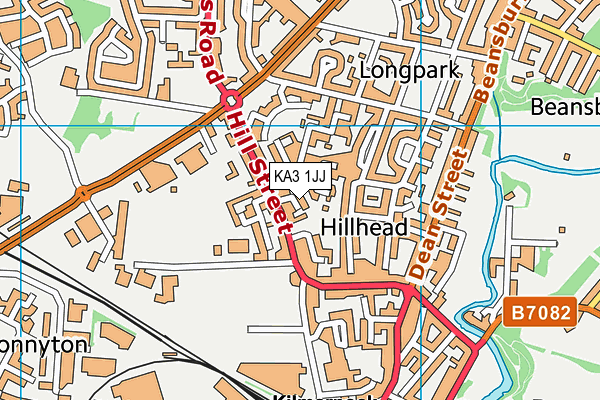 KA3 1JJ map - OS VectorMap District (Ordnance Survey) KA3 1JJ map - OS VectorMap District (Ordnance Survey)