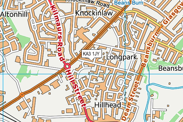 KA3 1JY map - OS VectorMap District (Ordnance Survey) KA3 1JY map - OS VectorMap District (Ordnance Survey)