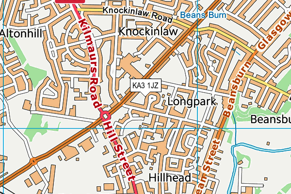 KA3 1JZ map - OS VectorMap District (Ordnance Survey) KA3 1JZ map - OS VectorMap District (Ordnance Survey)