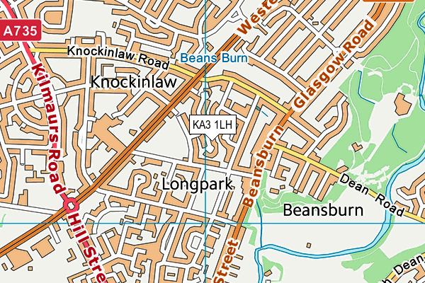 KA3 1LH map - OS VectorMap District (Ordnance Survey) KA3 1LH map - OS VectorMap District (Ordnance Survey)