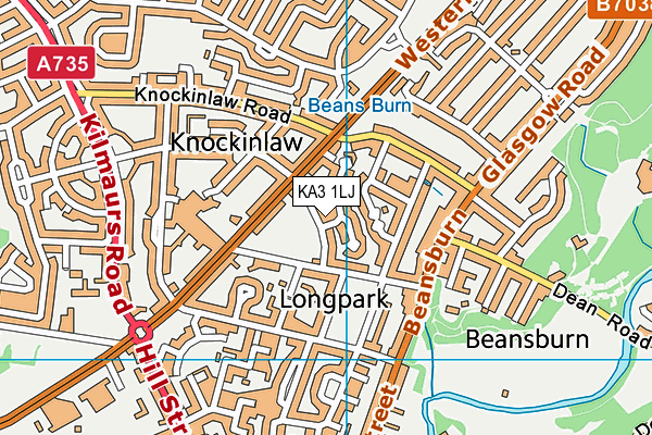 KA3 1LJ map - OS VectorMap District (Ordnance Survey) KA3 1LJ map - OS VectorMap District (Ordnance Survey)