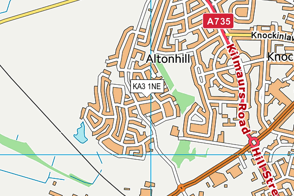 KA3 1NE map - OS VectorMap District (Ordnance Survey) KA3 1NE map - OS VectorMap District (Ordnance Survey)