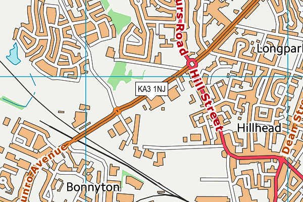 KA3 1NJ map - OS VectorMap District (Ordnance Survey) KA3 1NJ map - OS VectorMap District (Ordnance Survey)