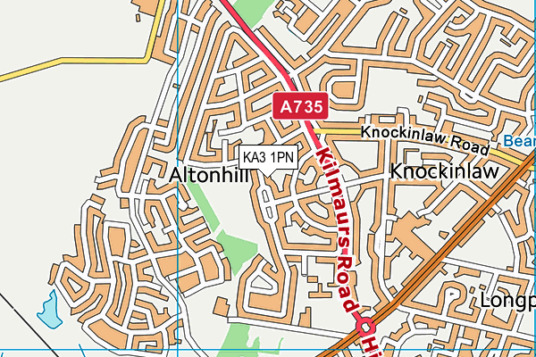 KA3 1PN map - OS VectorMap District (Ordnance Survey) KA3 1PN map - OS VectorMap District (Ordnance Survey)