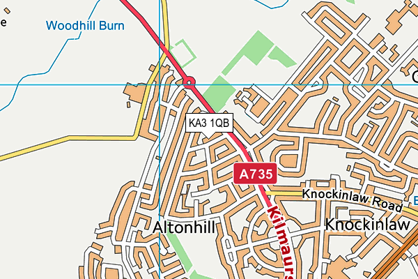 KA3 1QB map - OS VectorMap District (Ordnance Survey) KA3 1QB map - OS VectorMap District (Ordnance Survey)