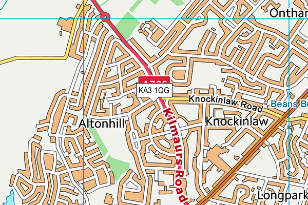 KA3 1QG map - OS VectorMap District (Ordnance Survey) KA3 1QG map - OS VectorMap District (Ordnance Survey)