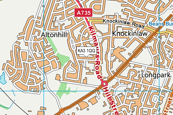 KA3 1QQ map - OS VectorMap District (Ordnance Survey) KA3 1QQ map - OS VectorMap District (Ordnance Survey)