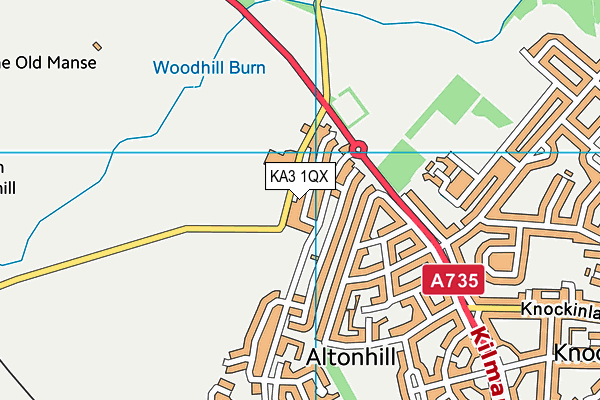 KA3 1QX map - OS VectorMap District (Ordnance Survey) KA3 1QX map - OS VectorMap District (Ordnance Survey)