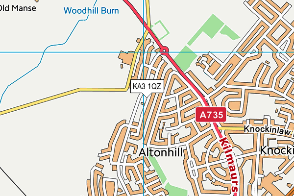 KA3 1QZ map - OS VectorMap District (Ordnance Survey) KA3 1QZ map - OS VectorMap District (Ordnance Survey)