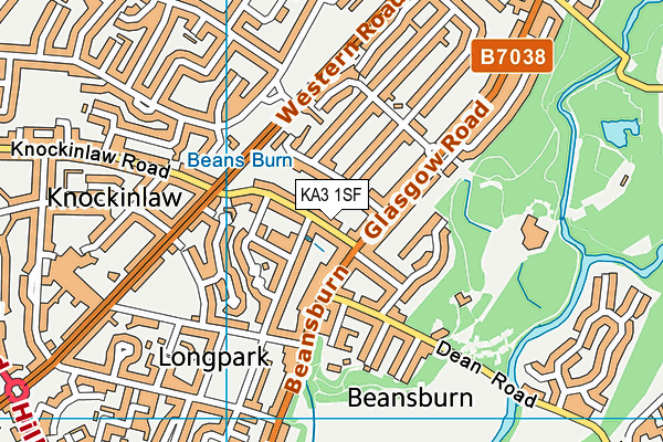 KA3 1SF map - OS VectorMap District (Ordnance Survey) KA3 1SF map - OS VectorMap District (Ordnance Survey)