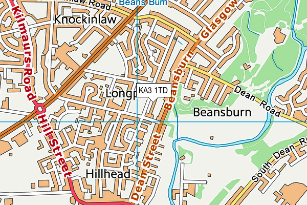 KA3 1TD map - OS VectorMap District (Ordnance Survey) KA3 1TD map - OS VectorMap District (Ordnance Survey)
