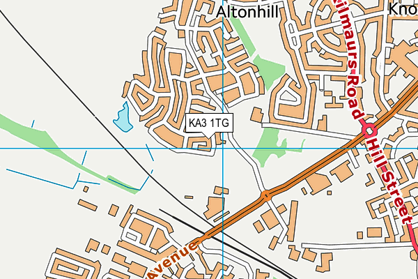 KA3 1TG map - OS VectorMap District (Ordnance Survey) KA3 1TG map - OS VectorMap District (Ordnance Survey)