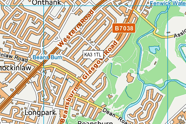 KA3 1TL map - OS VectorMap District (Ordnance Survey) KA3 1TL map - OS VectorMap District (Ordnance Survey)
