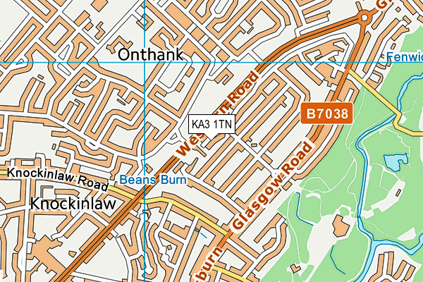 KA3 1TN map - OS VectorMap District (Ordnance Survey) KA3 1TN map - OS VectorMap District (Ordnance Survey)