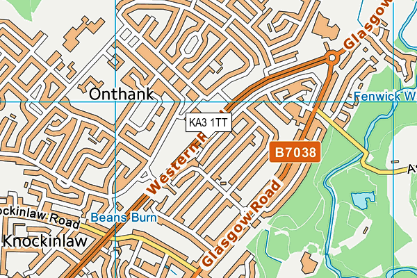 KA3 1TT map - OS VectorMap District (Ordnance Survey) KA3 1TT map - OS VectorMap District (Ordnance Survey)