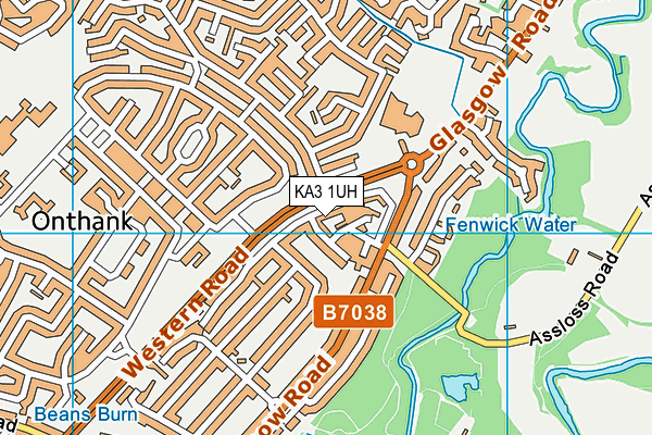 KA3 1UH map - OS VectorMap District (Ordnance Survey)