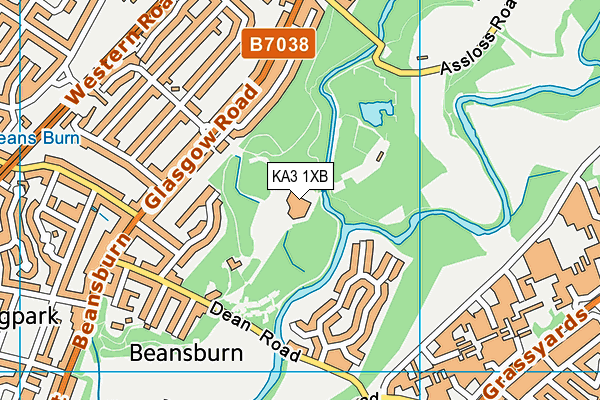 KA3 1XB map - OS VectorMap District (Ordnance Survey) KA3 1XB map - OS VectorMap District (Ordnance Survey)