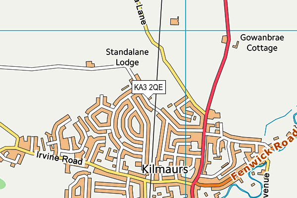 KA3 2QE map - OS VectorMap District (Ordnance Survey) KA3 2QE map - OS VectorMap District (Ordnance Survey)