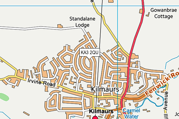 KA3 2QU map - OS VectorMap District (Ordnance Survey) KA3 2QU map - OS VectorMap District (Ordnance Survey)