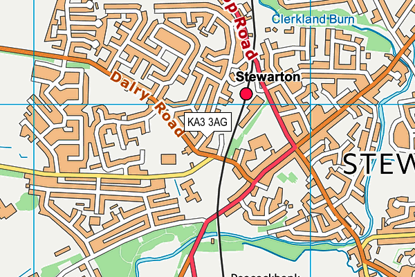 KA3 3AG map - OS VectorMap District (Ordnance Survey) KA3 3AG map - OS VectorMap District (Ordnance Survey)