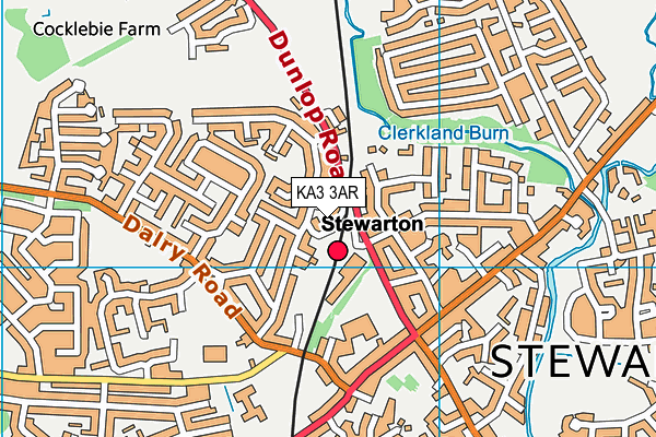 KA3 3AR map - OS VectorMap District (Ordnance Survey) KA3 3AR map - OS VectorMap District (Ordnance Survey)