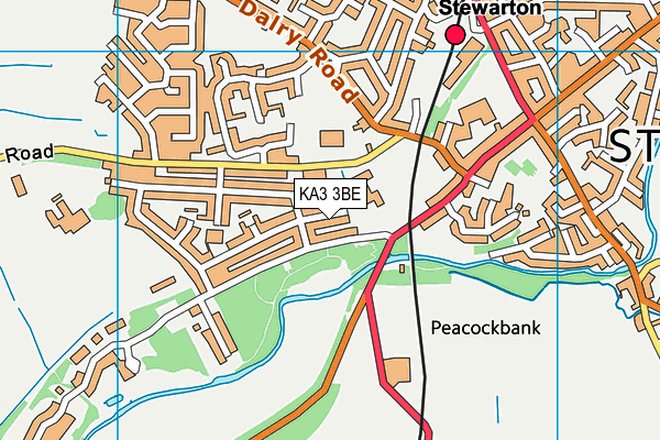 KA3 3BE map - OS VectorMap District (Ordnance Survey) KA3 3BE map - OS VectorMap District (Ordnance Survey)