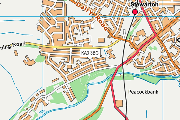 KA3 3BG map - OS VectorMap District (Ordnance Survey) KA3 3BG map - OS VectorMap District (Ordnance Survey)
