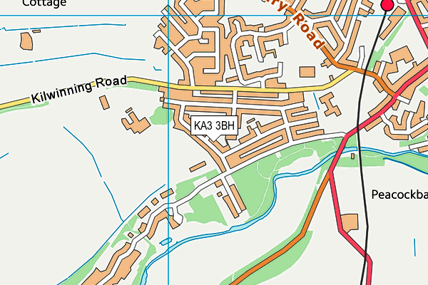 KA3 3BH map - OS VectorMap District (Ordnance Survey) KA3 3BH map - OS VectorMap District (Ordnance Survey)