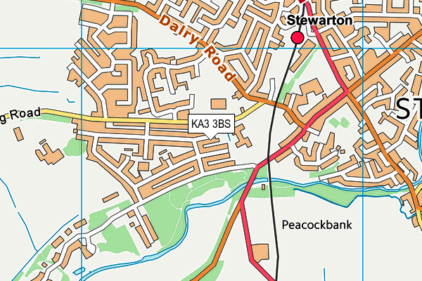 KA3 3BS map - OS VectorMap District (Ordnance Survey) KA3 3BS map - OS VectorMap District (Ordnance Survey)