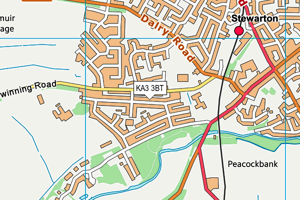 KA3 3BT map - OS VectorMap District (Ordnance Survey) KA3 3BT map - OS VectorMap District (Ordnance Survey)
