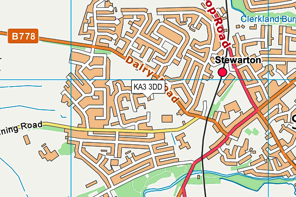 KA3 3DD map - OS VectorMap District (Ordnance Survey)