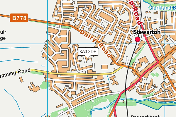 KA3 3DE map - OS VectorMap District (Ordnance Survey)