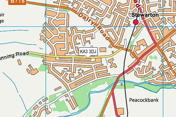 KA3 3DJ map - OS VectorMap District (Ordnance Survey)