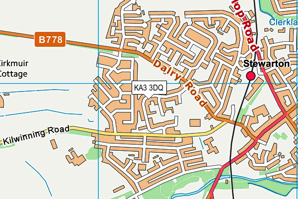 KA3 3DQ map - OS VectorMap District (Ordnance Survey) KA3 3DQ map - OS VectorMap District (Ordnance Survey)