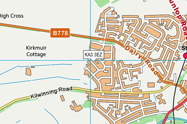 KA3 3EZ map - OS VectorMap District (Ordnance Survey) KA3 3EZ map - OS VectorMap District (Ordnance Survey)