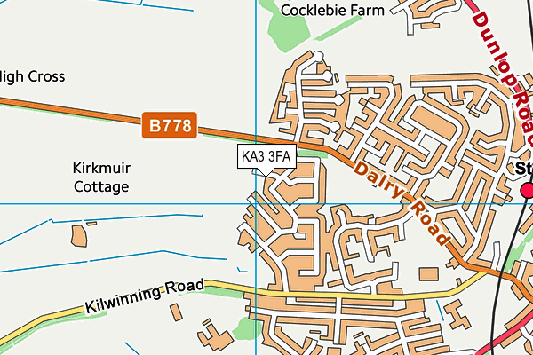 KA3 3FA map - OS VectorMap District (Ordnance Survey) KA3 3FA map - OS VectorMap District (Ordnance Survey)