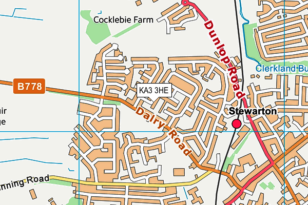 KA3 3HE map - OS VectorMap District (Ordnance Survey) KA3 3HE map - OS VectorMap District (Ordnance Survey)