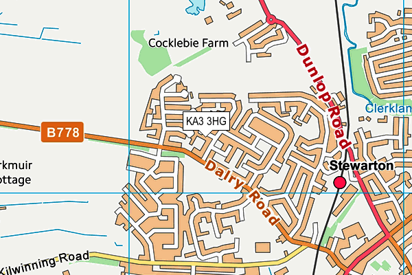 KA3 3HG map - OS VectorMap District (Ordnance Survey) KA3 3HG map - OS VectorMap District (Ordnance Survey)