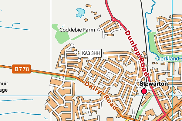 KA3 3HH map - OS VectorMap District (Ordnance Survey) KA3 3HH map - OS VectorMap District (Ordnance Survey)
