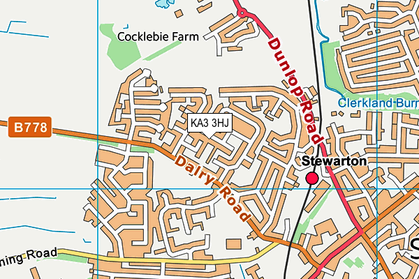 KA3 3HJ map - OS VectorMap District (Ordnance Survey)