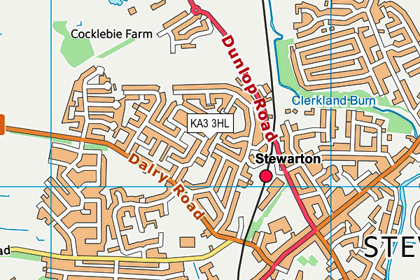KA3 3HL map - OS VectorMap District (Ordnance Survey) KA3 3HL map - OS VectorMap District (Ordnance Survey)