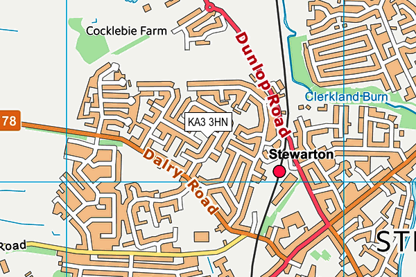 KA3 3HN map - OS VectorMap District (Ordnance Survey) KA3 3HN map - OS VectorMap District (Ordnance Survey)