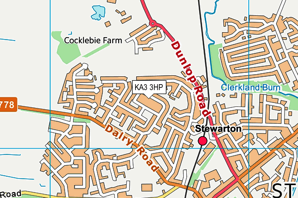 KA3 3HP map - OS VectorMap District (Ordnance Survey) KA3 3HP map - OS VectorMap District (Ordnance Survey)