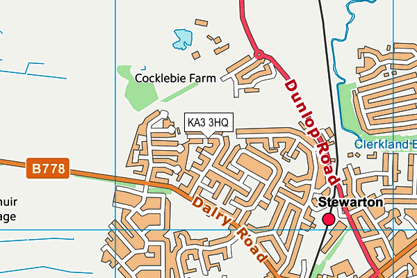 KA3 3HQ map - OS VectorMap District (Ordnance Survey) KA3 3HQ map - OS VectorMap District (Ordnance Survey)