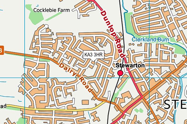 KA3 3HR map - OS VectorMap District (Ordnance Survey) KA3 3HR map - OS VectorMap District (Ordnance Survey)