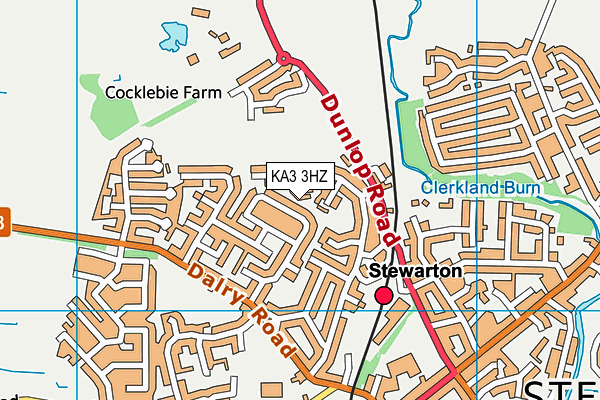 KA3 3HZ map - OS VectorMap District (Ordnance Survey) KA3 3HZ map - OS VectorMap District (Ordnance Survey)