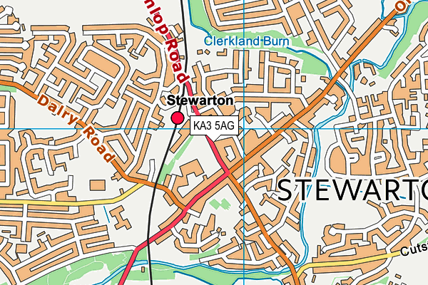 KA3 5AG map - OS VectorMap District (Ordnance Survey) KA3 5AG map - OS VectorMap District (Ordnance Survey)