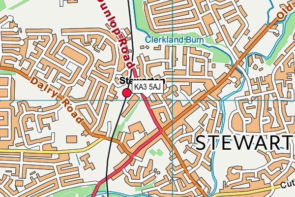 KA3 5AJ map - OS VectorMap District (Ordnance Survey) KA3 5AJ map - OS VectorMap District (Ordnance Survey)