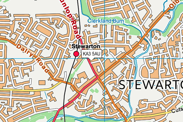 KA3 5AU map - OS VectorMap District (Ordnance Survey)